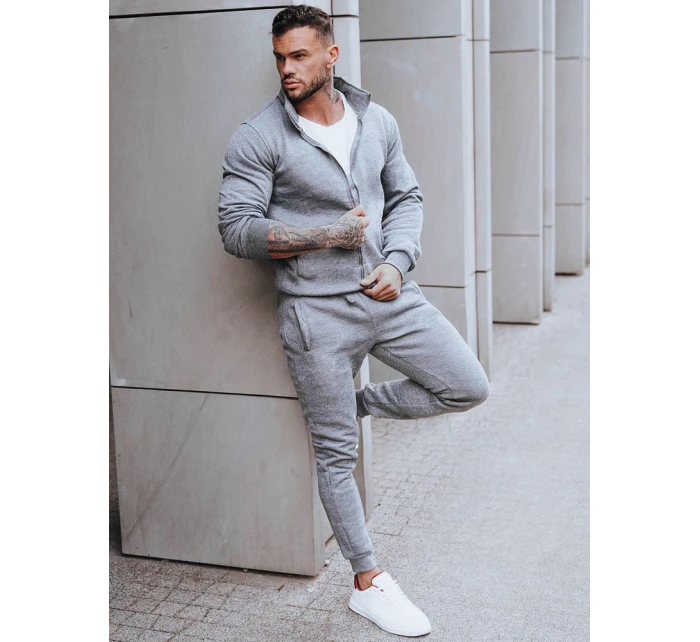 Pánská mikina na zip s kapucí antracitová FashionStreet BX4111z