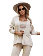 svetr s kapsami a manžetami béžový model 21366272 - numoco basic