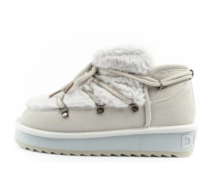 snow boots dámské zimní módní model 21394813 zateplené šedé dámské - D.Franklin