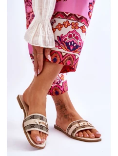 Klasické ploché podpatky Béžové model 21620363 - Boto