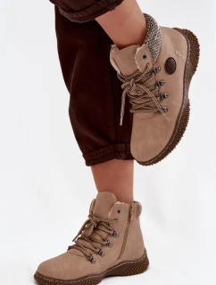 Kotníkové Dámské Béžové model 21714500 - Boto
