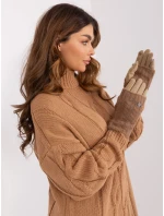 Rękawiczki AT RK model 19328268 ciemny bezowy - FPrice Rękawiczki AT RK model 19328268 ciemny bezowy - FPrice