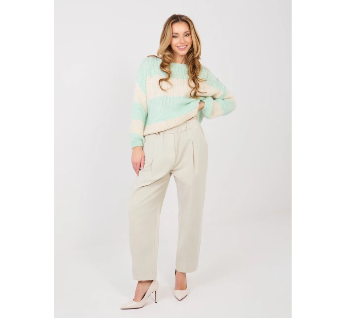 Kalhoty MI SP 2690.00 světle béžové