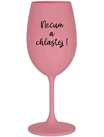 NEČUM A růžová sklenice na víno 350 ml model 22205630 - Giftela NEČUM A růžová sklenice na víno 350 ml model 22205630 - Giftela