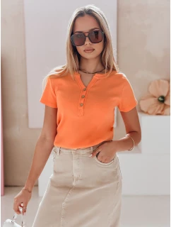 Dámská žebrovaná halenka KISS LOOK oranžová FashionStreet RY2840