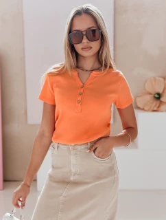 Dámská žebrovaná halenka KISS LOOK oranžová FashionStreet RY2840