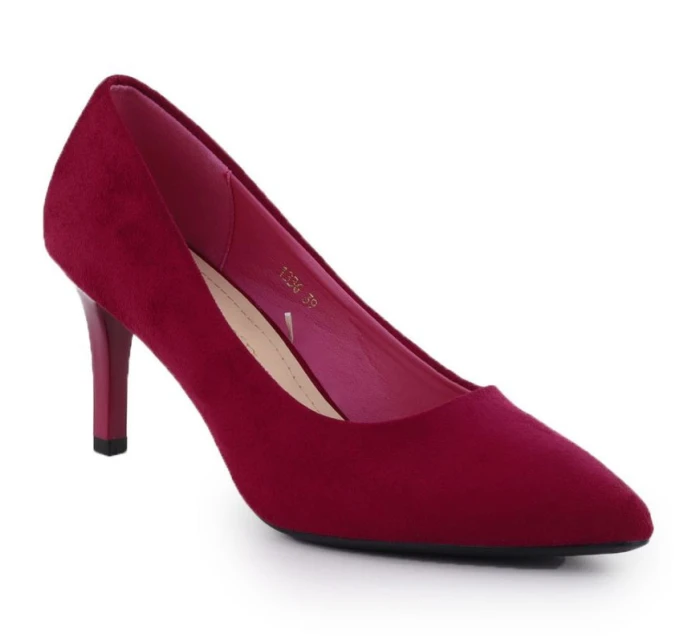 Dámské semišové lodičky na jehlovém podpatku fuchsiové barvy Sergio model 21905065 - LEONE Dámské semišové lodičky na jehlovém podpatku fuchsiové barvy Sergio model 21905065 - LEONE