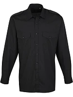 PR 210 košile s dlouhým rukávem black model 22476081 - Premier