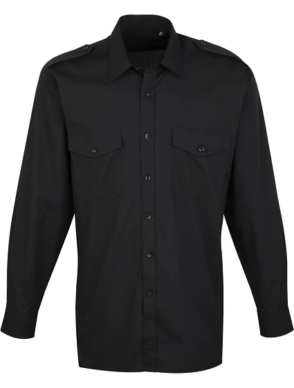 Premier PR 210 Pilotní košile s dlouhým rukávem 39.0210 black Premier PR 210 Pilotní košile s dlouhým rukávem 39.0210 black