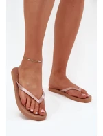 Dámské Japonské Pantofle Světle Hnědé 4FMM00FFLIF018-82S Dámské Japonské Pantofle Světle Hnědé 4FMM00FFLIF018-82S