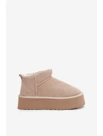 Dámské sněhule z přírodního semiše béžové Mairene Dámské sněhule z přírodního semiše béžové Mairene