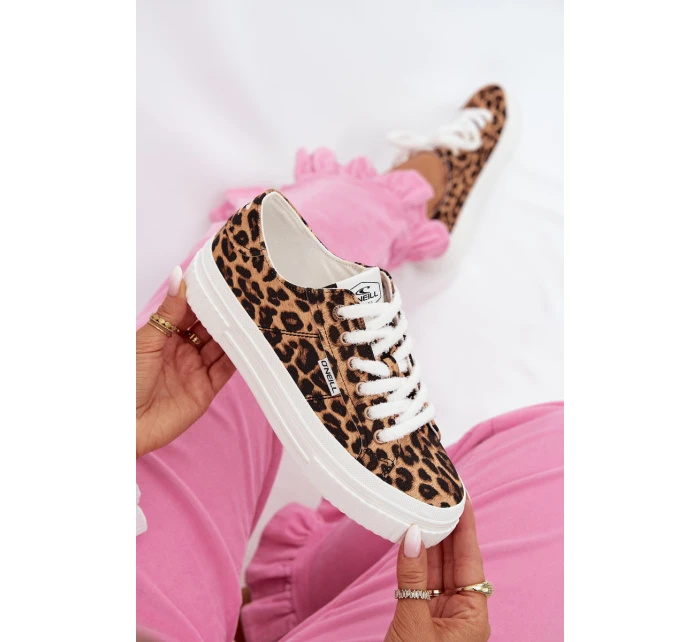 Dámské tenisky na platformě O`NEILL SPINNA C WOMEN LOW 90261009.92A Leopardí vzor