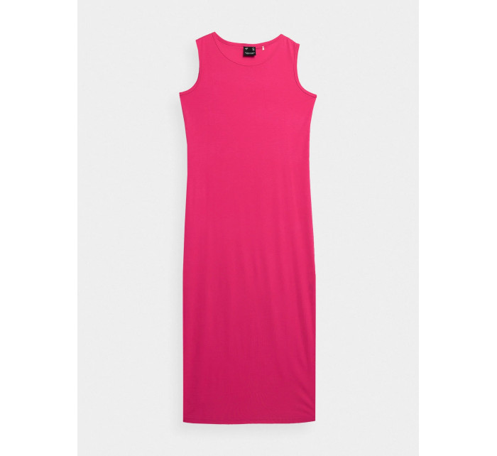 Dámské maxi šaty 4FSS23TDREF049-54S růžové - 4F