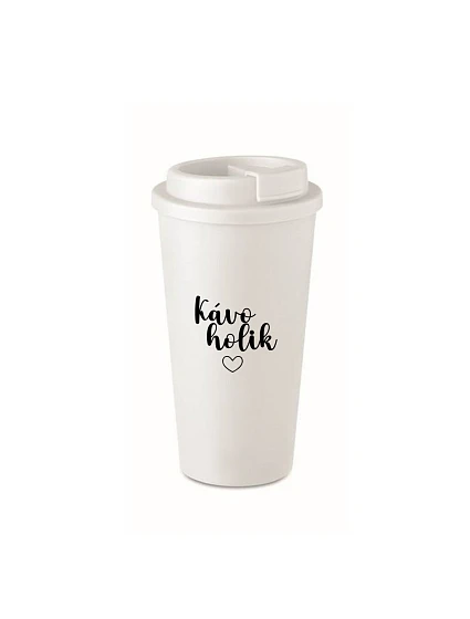 KÁVOHOLIK - bílý termohrnek 475 ml KÁVOHOLIK - bílý termohrnek 475 ml