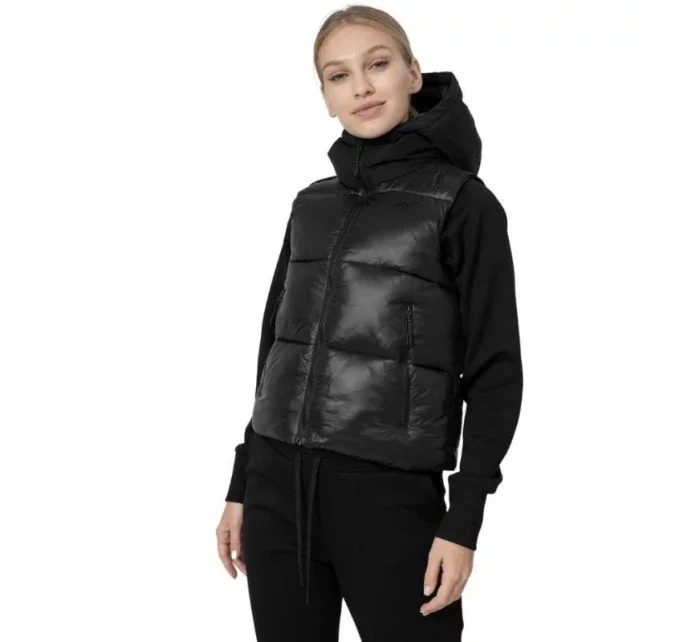 Dámská vesta H4Z22 KUDP004 20S Černá - 4F Dámská vesta H4Z22 KUDP004 20S Černá - 4F