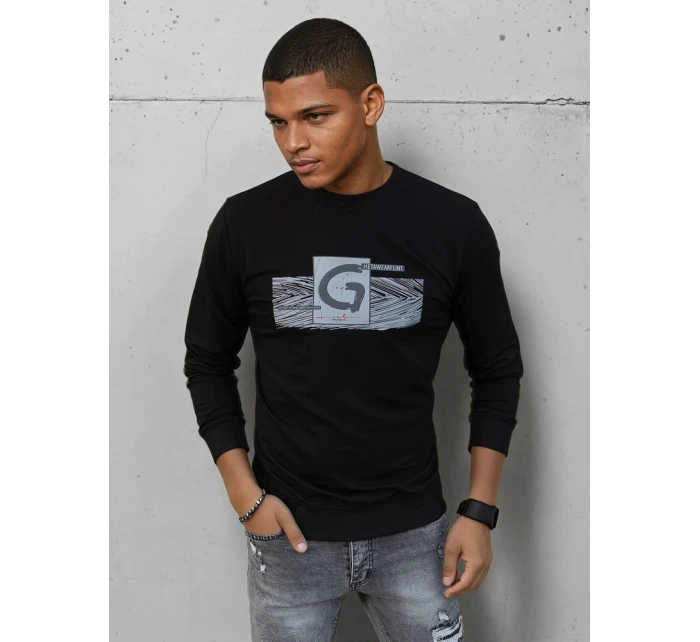 Pánská mikina s potiskem černá Dstreet model 21966106 - FashionStreet