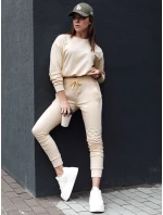 Dámské teplákové kalhoty RELAX MODE cream FashionStreet UY2142 Dámské teplákové kalhoty RELAX MODE cream FashionStreet UY2142