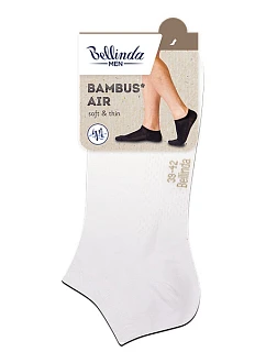 Krátké pánské bambusové ponožky BAMBUS AIR IN-SHOE SOCKS - BELLINDA - bílá