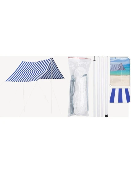 Stan se sluneční stříškou a tyčemi 3X1,7M MODRÝ