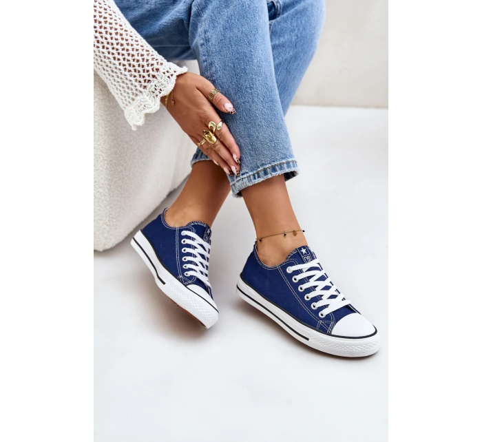 Dámské Klasické Tenisky Tmavě Modré Ecoma Dámské Klasické Tenisky Tmavě Modré Ecoma