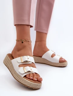 Dámské žabky s eko bílé model 21660689 - Boto