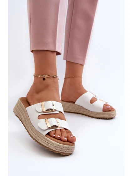 Dámské žabky s eko bílé model 21660689 - Boto Dámské žabky s eko bílé model 21660689 - Boto