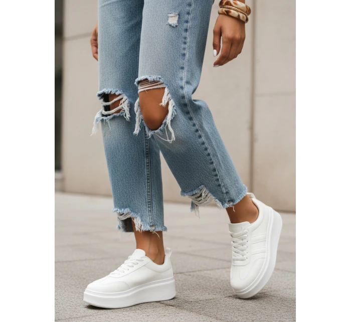 Dámské bílé tenisky FashionStreet ZY1376