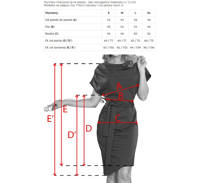 pohodlné šaty s asymetrickou sukní a páskem pistáciová barva model 22108719 - numoco