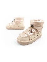 D.Franklin sněhule dámské zimní módní zateplené boty zlaté dámské