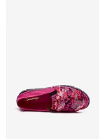 Dámské nazouvací kožené polobotky Maciejka 03512-73 Fuksie