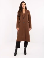 Płaszcz IT PL model 21302321 brązowy - FPrice Płaszcz IT PL model 21302321 brązowy - FPrice