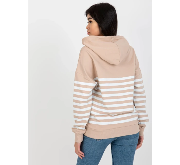 Dámská mikina LO BL DY 28.01 bílá béžová