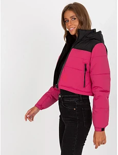 Dámská bunda NM KR D2 3825 73P černá a červená