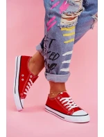 Klasické Dámské Tenisky Červené Omerta Klasické Dámské Tenisky Červené Omerta