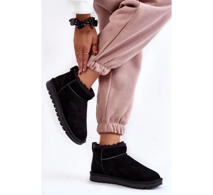 Dámské semišové nízké boty do sněhu Černe Shelie Dámské semišové nízké boty do sněhu Černe Shelie