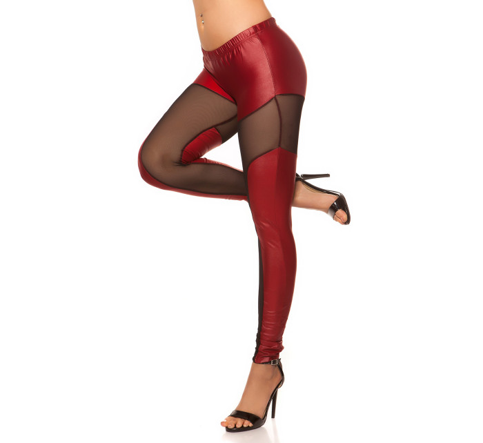 Sexy KouCla leggings with fishnet-fabric