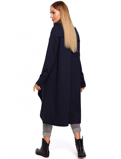Dámská asymetrická tunika model 20482117 tmavě modrá - Moe Dámská asymetrická tunika model 20482117 tmavě modrá - Moe