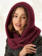 Dámská kapuce s  Vínová  model 21782941 - AJS