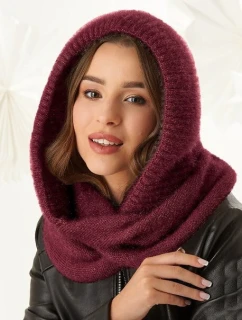 Dámská kapuce s  Vínová  model 21782941 - AJS