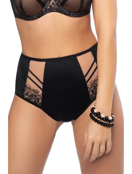 Dámské kalhotky PARADISE model 17732949 černé - Gorsenia Dámské kalhotky PARADISE model 17732949 černé - Gorsenia