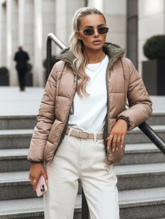 Dámská oboustranná péřová bunda VICTORIA SNUG zlatá FashionStreet TY3697