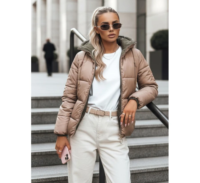 Dámská přechodná bunda oboustranně prošívaná VICTORIA SNUG zlatá TY3697