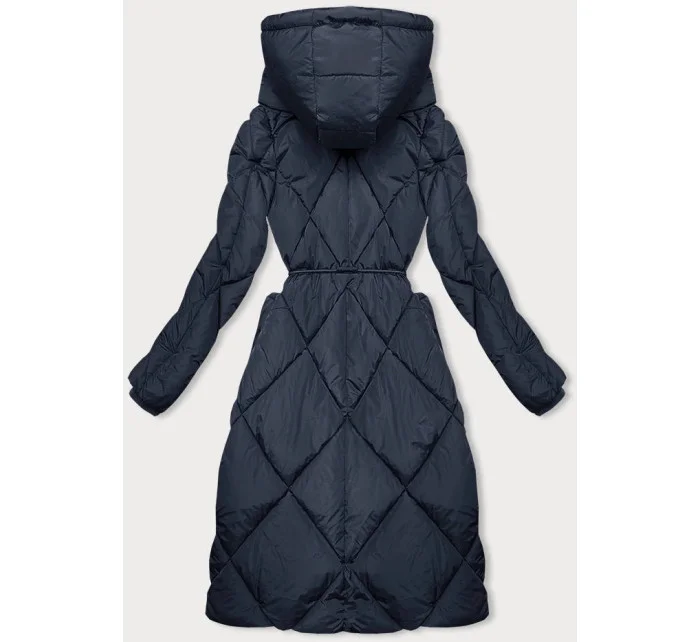 Tmavě modrá zimní bunda s límcem model 21246091 - LHD