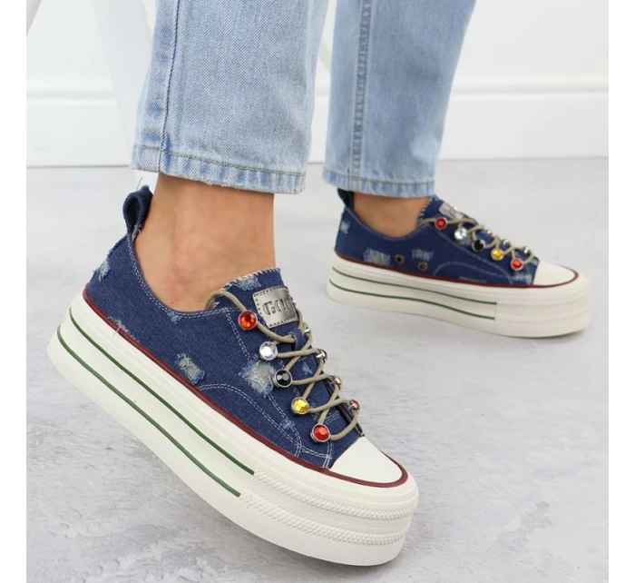 Džínové tenisky Goe W RR2N4103 INT2100