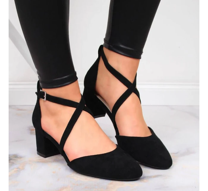 Sergio Leone W SK365A černé páskové sandály