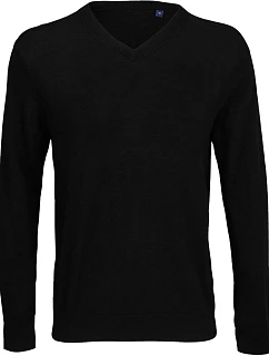 NEOBLU Sullivan Men Pánský svetr s výstřihem do V 24.3987 deep black