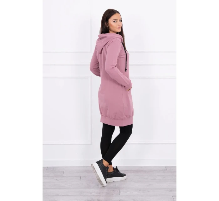 Mikina s kapucí tmavě růžová Mikina s kapucí tmavě růžová