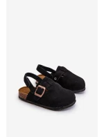 Dětské Černé Sandály Na Platformě Z Korku Vulagia Dětské Černé Sandály Na Platformě Z Korku Vulagia