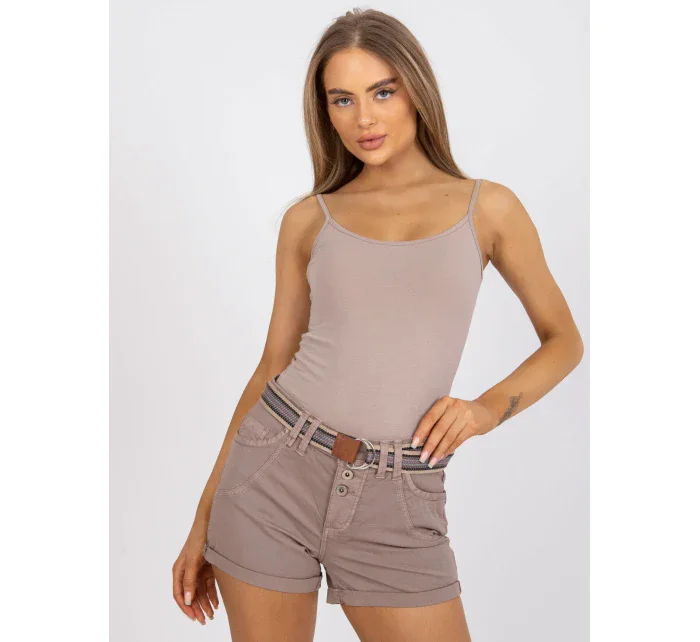 Šortky D63990Z62190K tmavě lila