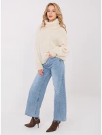 Sweter IN SW model 21782339 jasny beżowy - FPrice